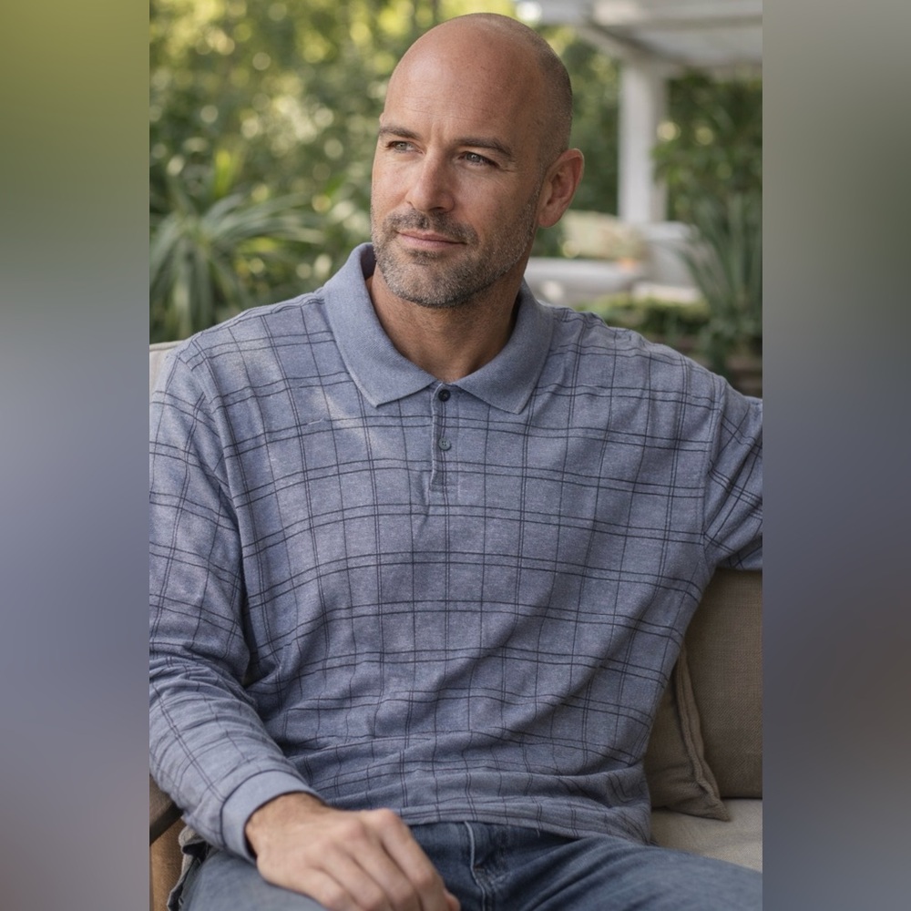 Arrow Men’s‎ XL Blue Long Sleeve Polo